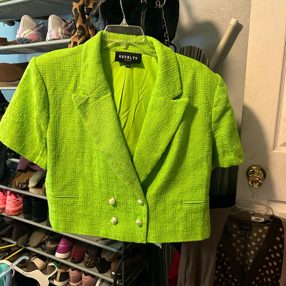 Cropped Blazer - image 1